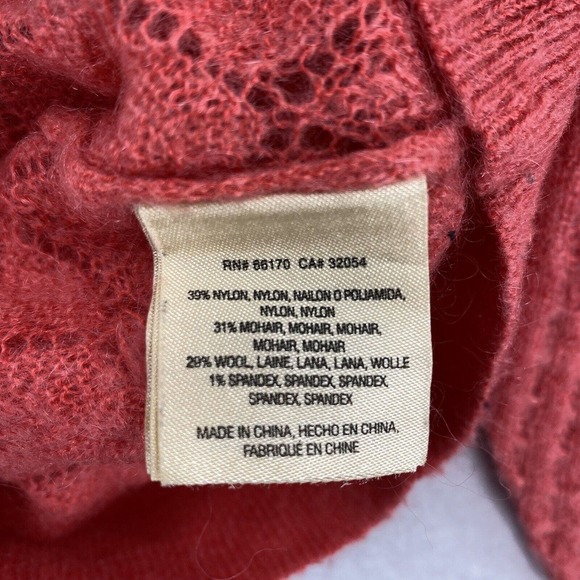 Anthropologie Red Diamond Knit Sweater - Picture 10 of 15